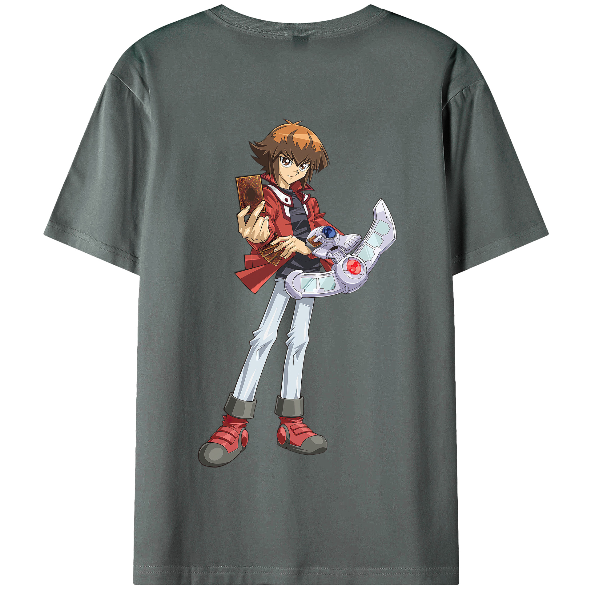 （画像用） 遊☆戯☆王 Yu-Gi-Oh! 綿100％半袖Tシャツ（背面プリント）